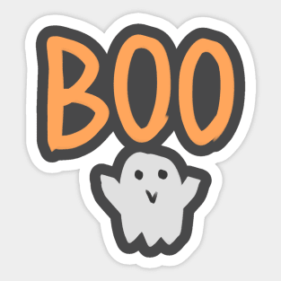 Boo Funny T-shirt Spooky Ghost Design For All Ages Sticker